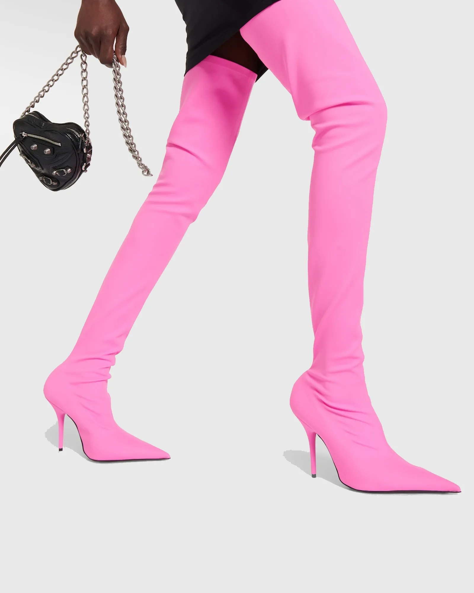 Tersa Over The Knee Boots In Pink