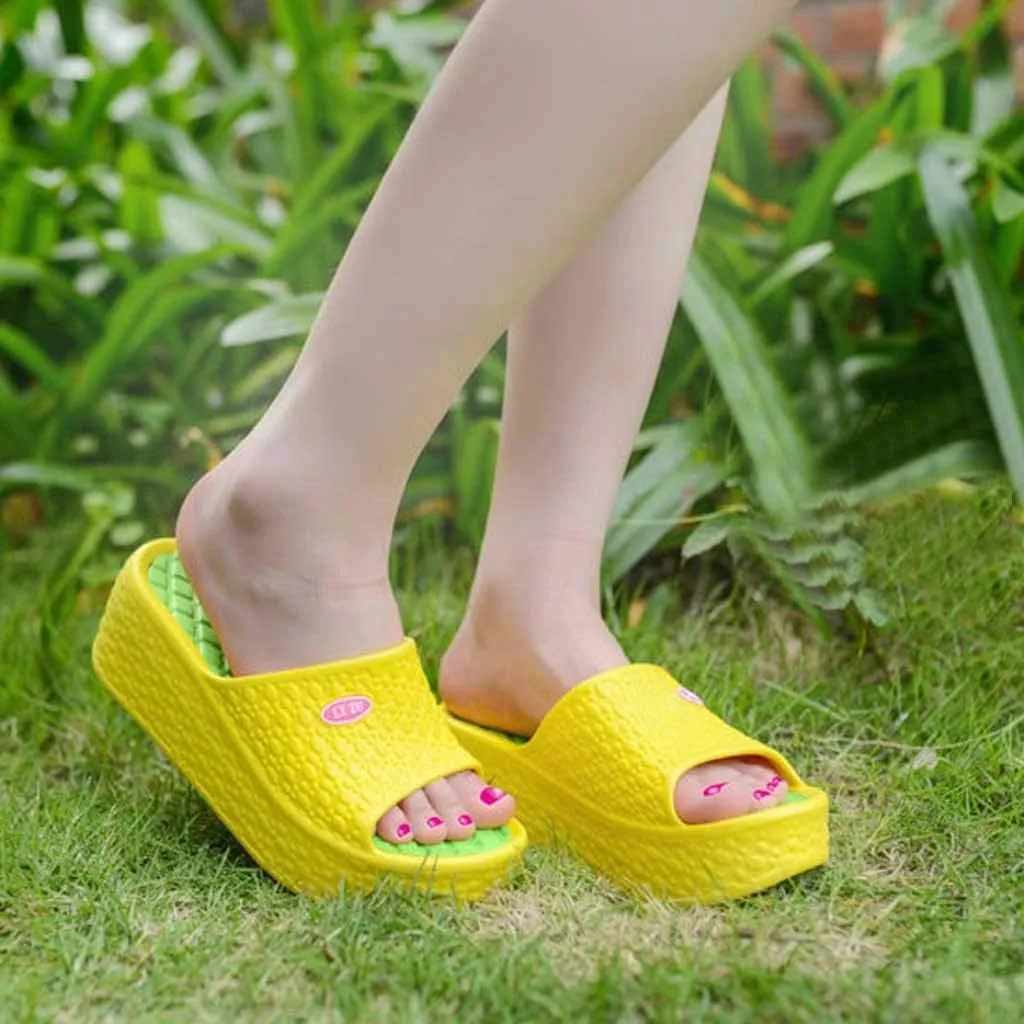 Thick Soles Fashion Women Summer Sandals Platform Shoes Beach Hole Shoes Slippers Women Womens Boot Slippers Memory Foam