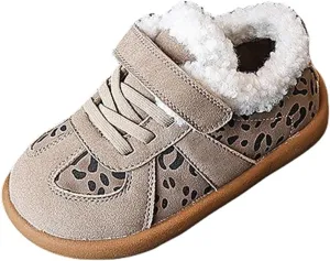 Toddler Girls Lightweight Breathable Sneakers Athletic Tennis Shoes for Running Walking Non Slip Snow Ankle Boots