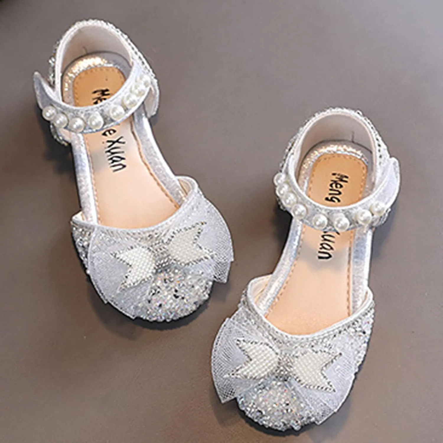 Toddler Glitter Sandals Fashion Spring And Summer Girls Sandals Party Dress Dance Show Kids Dress Sandals Girls