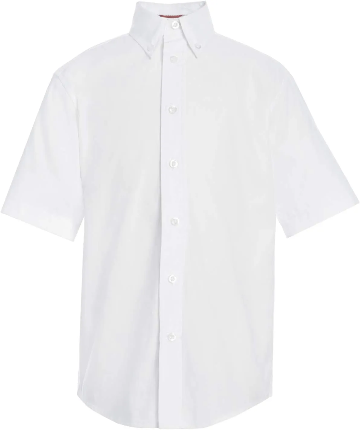 Tommy Hilfiger Girl's Short Sleeve Pinpoint Oxford Collar Shirt, Kids School Uniform Clothes