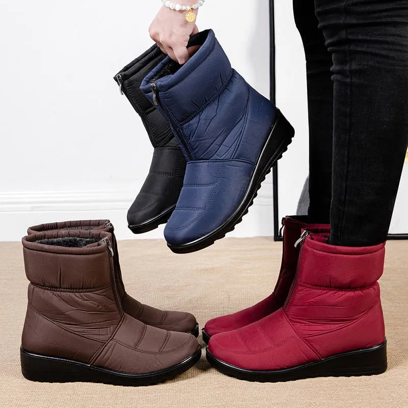 Trendy Waterproof Winter Ankle Boots