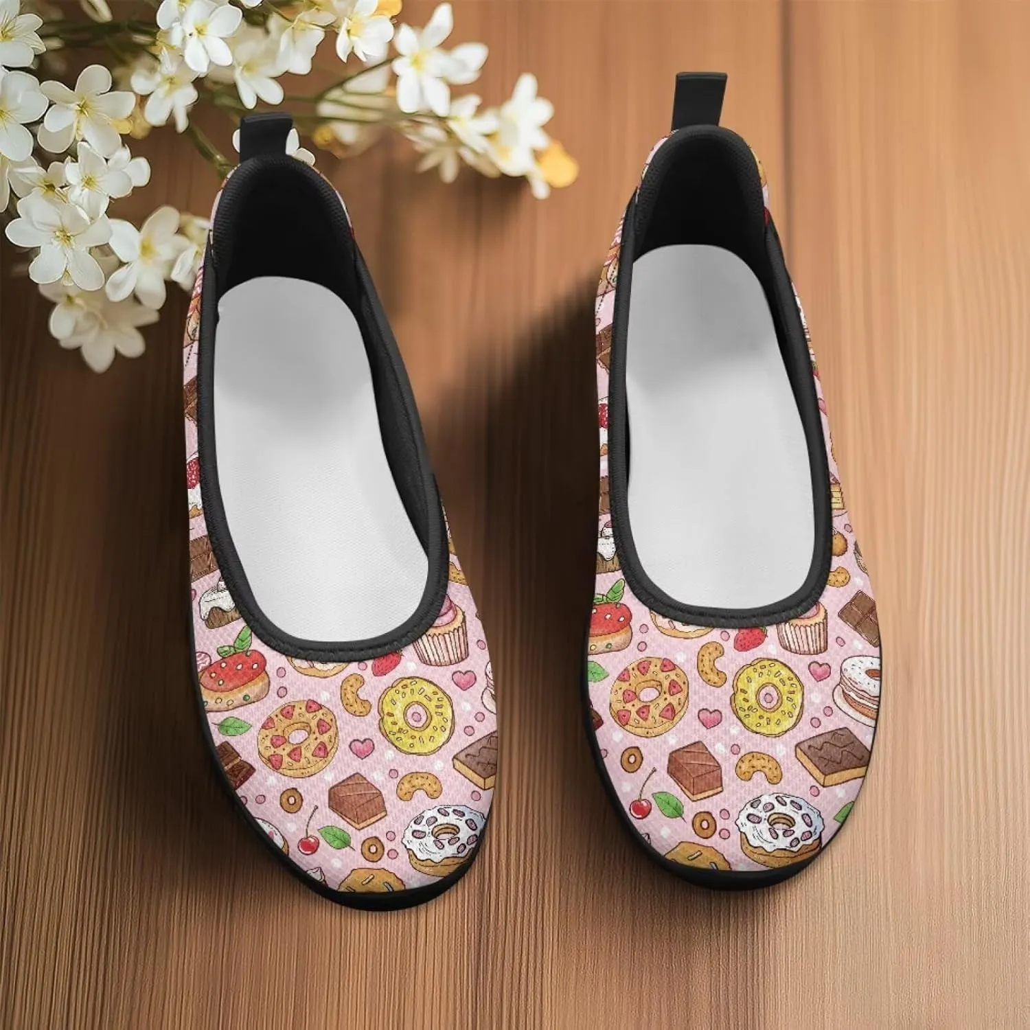 UNICEU Womens Casual Slip On Shoes Breathable Non-Slip Low Top Loafers Comfort Fashion Walking Work Sneakers