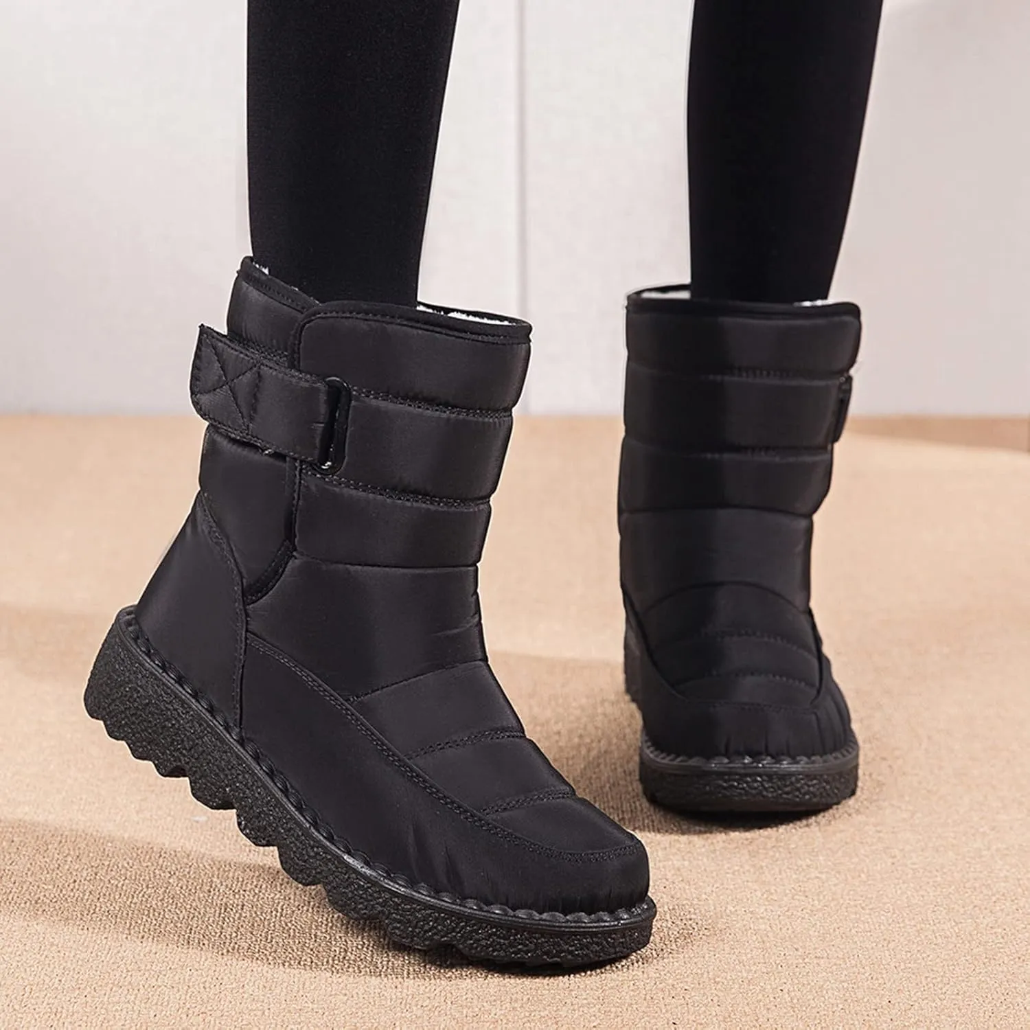 Winter Boots for Teens Waterproof Snow Boots Platform Short Rain Boots Comfortable Lightweight Hiking Boot Work Boots for Men