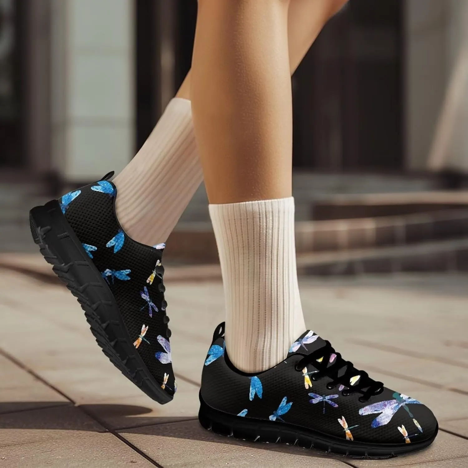 Women Non-Slip Running Shoes Lightweight Workout Shoes Casual Lace-Up Exercise Shoes Breathable Walking Shoes Athletic Sneakers US 5-12