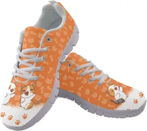 Women Non-Slip Tennis Shoes Lightweight Walking Shoes Workout Running Shoes Casual Lace-Up Exercise Shoes Athletic Sneakers US 5-12