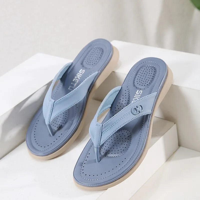 Women's Casual Metal Flip Flops