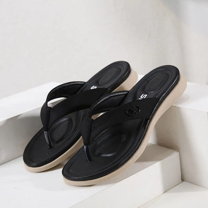 Women's Casual Metal Flip Flops
