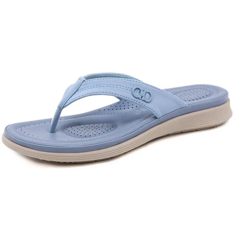 Women's Casual Metal Flip Flops