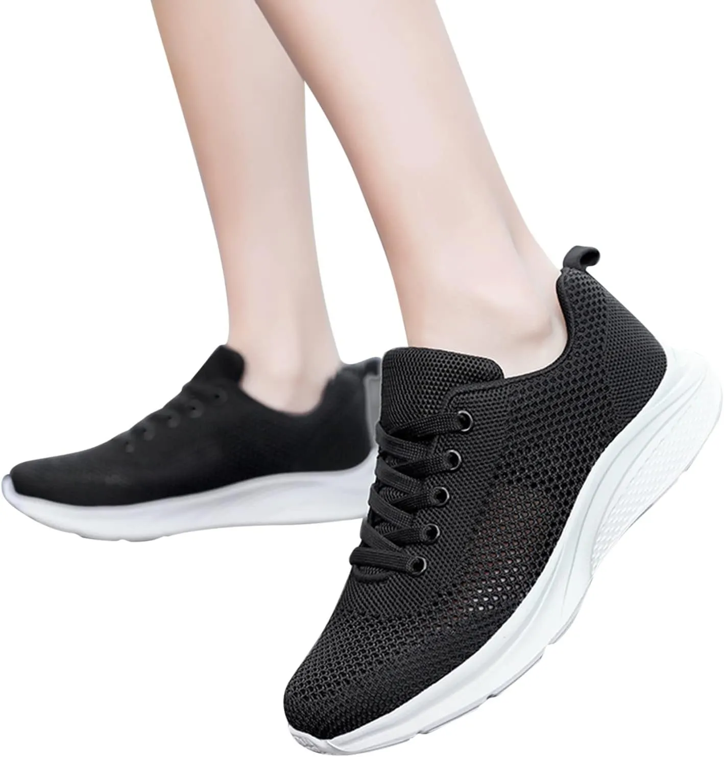 Women's Comfortable Walking Running Tennis Shoes Lace Up Mens Dress Shoes Breathable Women's Shoes Casual Chunky Sneakers Platform Tennis Shoe Trainers Shoe