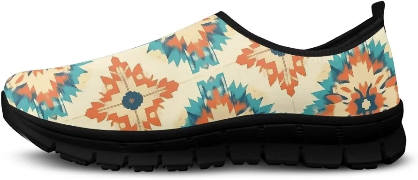 Women's Fashion Sneakers Slip On Walking Loafers Travel ShoesBlack Sole