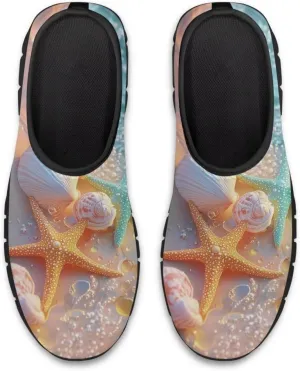 Women's Fashion Sneakers Slip On Walking Loafers Travel ShoesBlack Sole