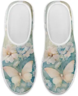 Women's Fashion Sneakers Slip On Walking Loafers Travel ShoesWhite Sole