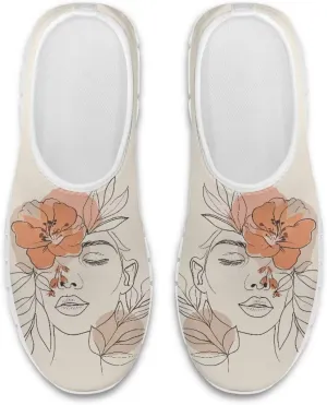 Women's Fashion Sneakers Slip On Walking Loafers Travel ShoesWhite Sole