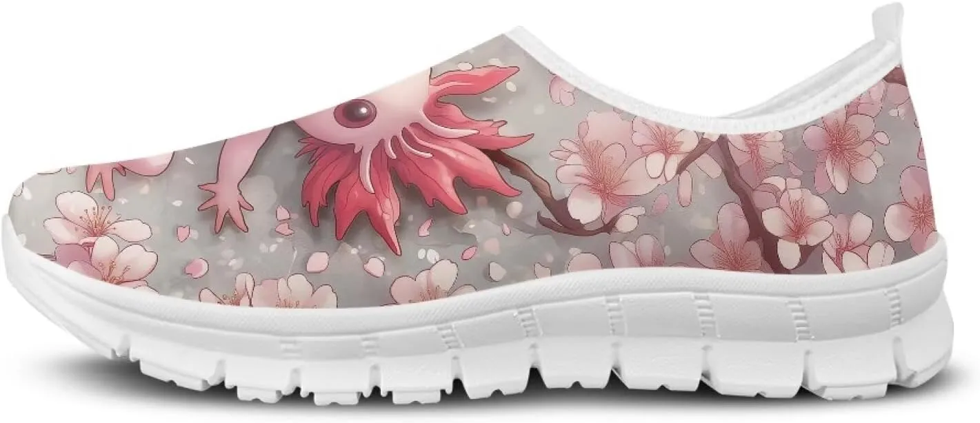 Women's Fashion Sneakers Slip On Walking Loafers Travel ShoesWhite Sole