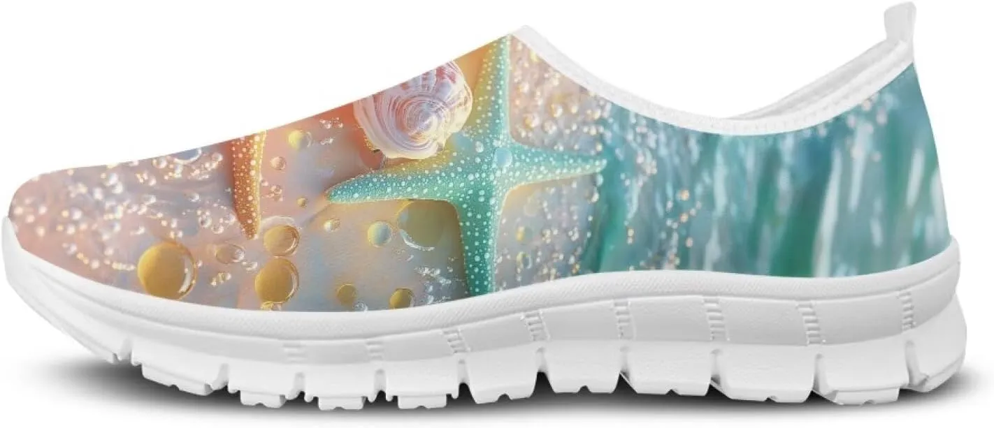 Women's Fashion Sneakers Slip On Walking Loafers Travel ShoesWhite Sole