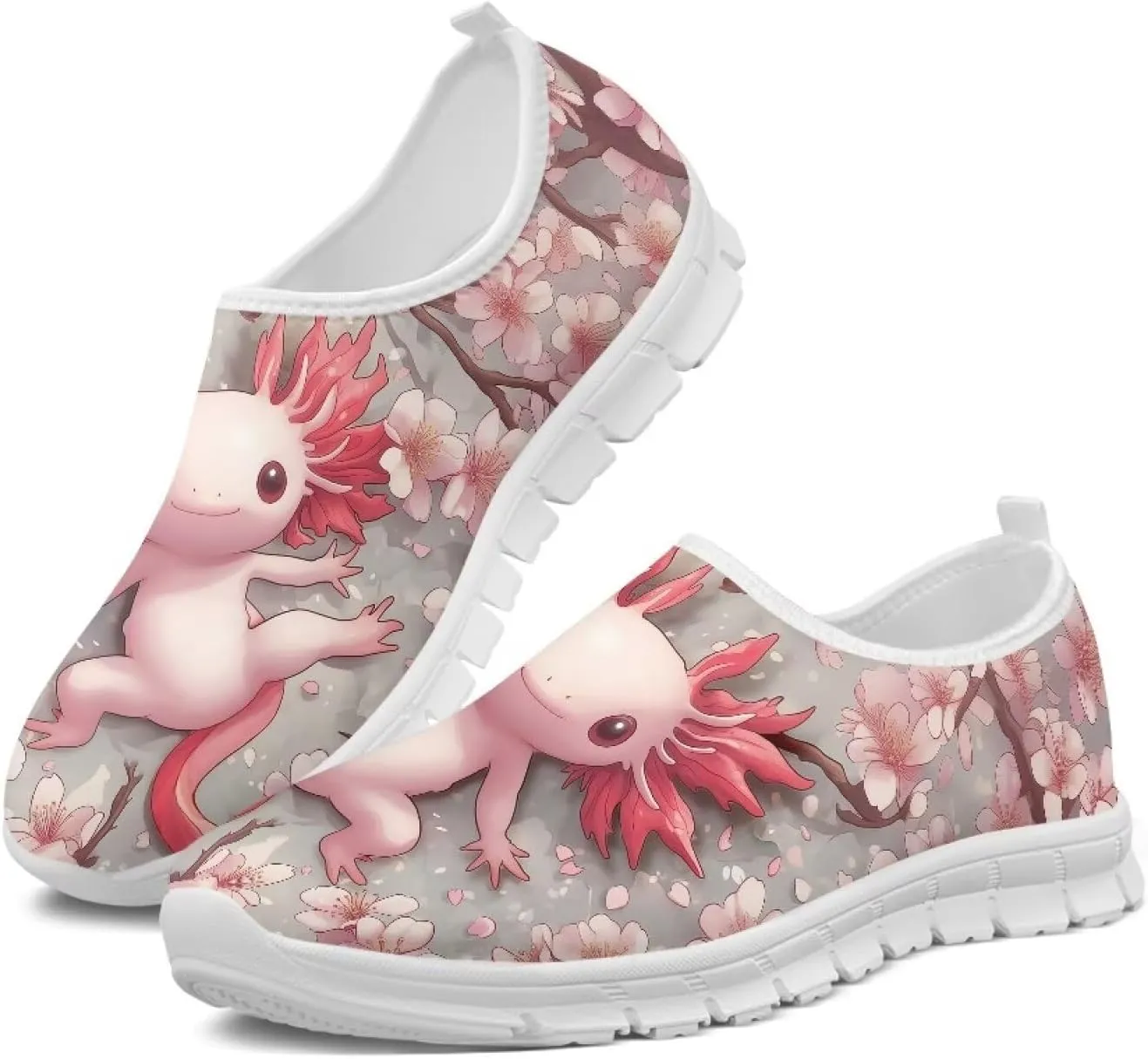 Women's Fashion Sneakers Slip On Walking Loafers Travel ShoesWhite Sole