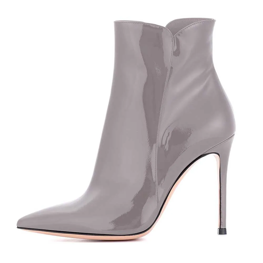 Women's Patent leather Stiletto Ankle Boots