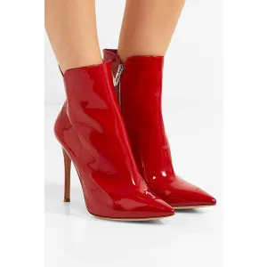 Women's Patent leather Stiletto Ankle Boots