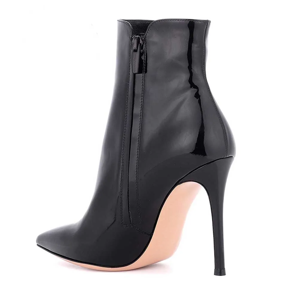 Women's Patent leather Stiletto Ankle Boots