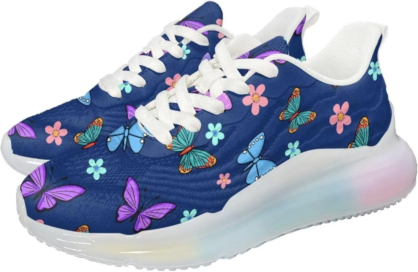 Women's Shoes Casual Comfortable Low Top Air Cushion Workout Sneaker Lightweight Non-Slip Footwear Running Shoes Women US 6-11