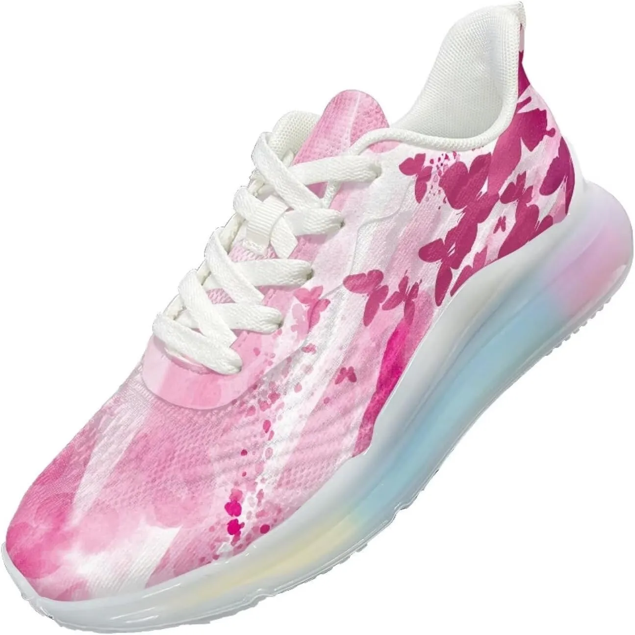 Women's Shoes Cozy Lightweight Workout Walking Running Sneaker Non-Slip Air Cushion Footwear Breathable Shoes Women US 6-11