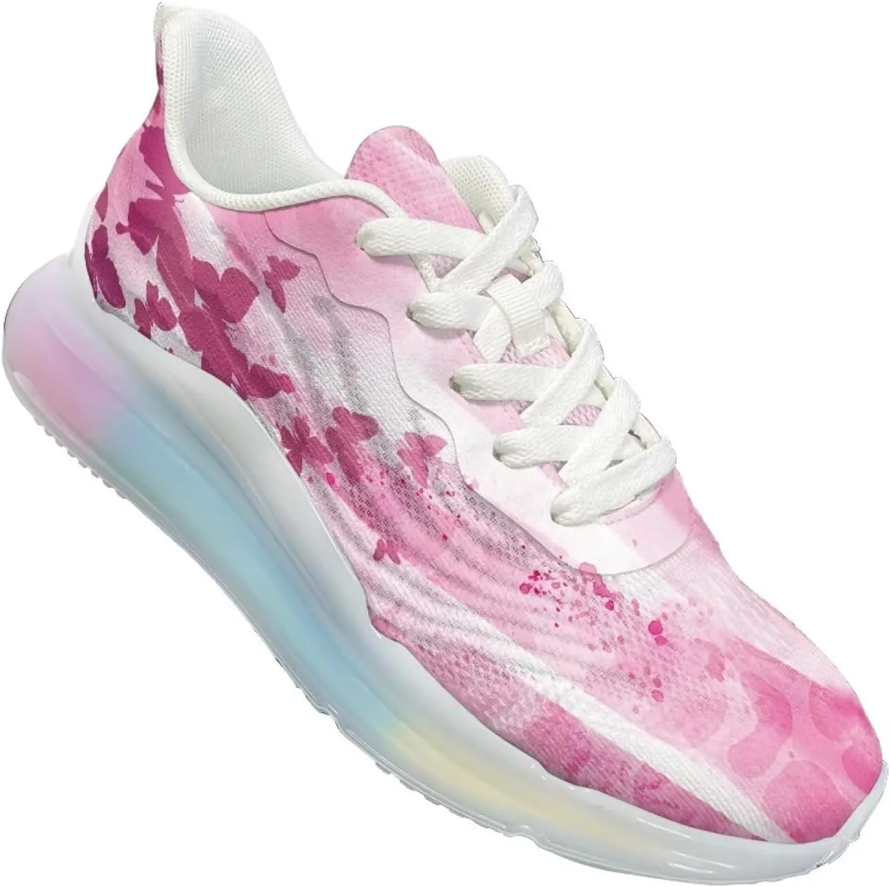 Women's Shoes Cozy Lightweight Workout Walking Running Sneaker Non-Slip Air Cushion Footwear Breathable Shoes Women US 6-11