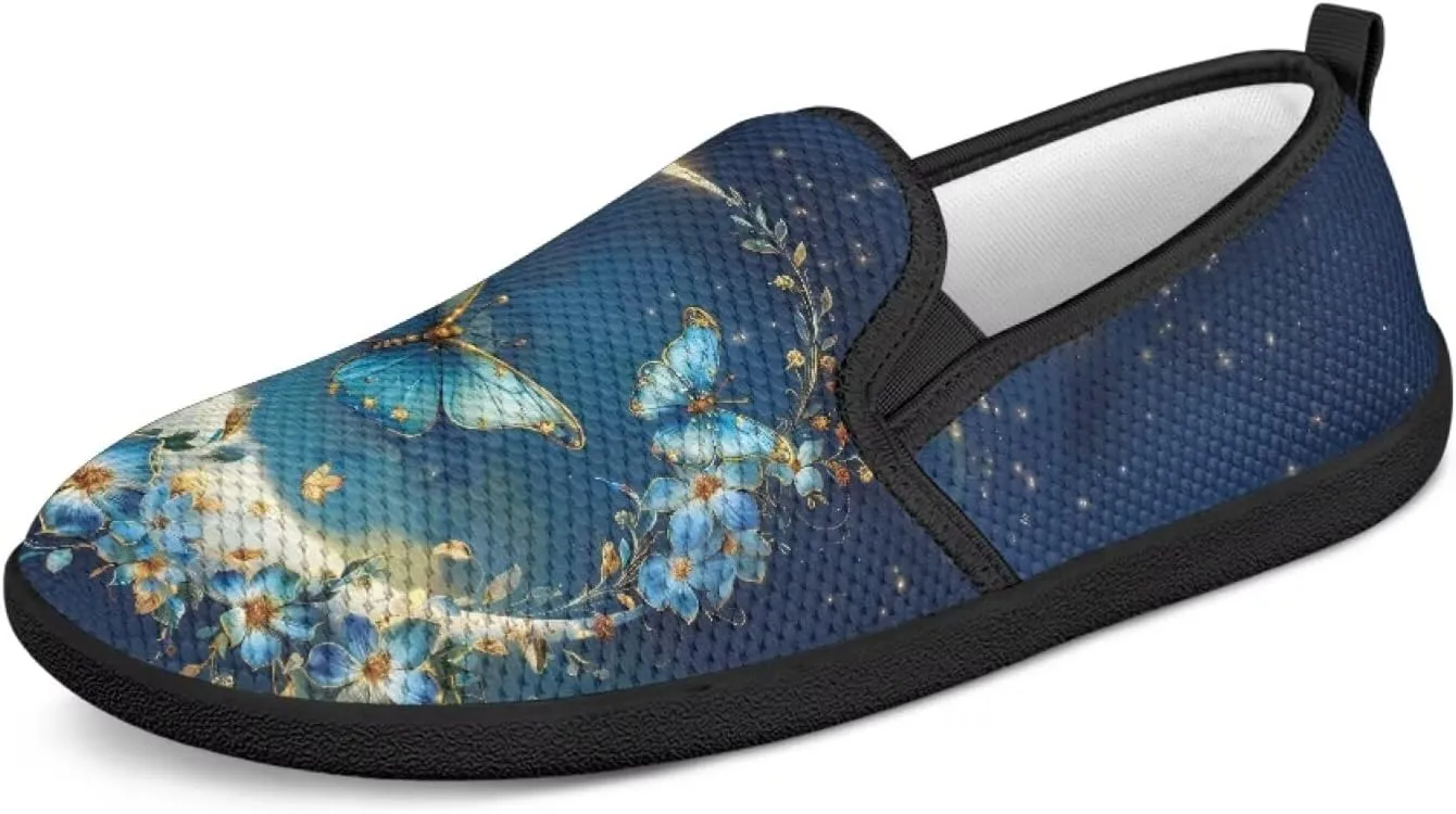 Women's Slip On Shoes Mesh Low Top Non-Slip Comfort Flats Casual Breathable Fashion Walking Tennis Loafers
