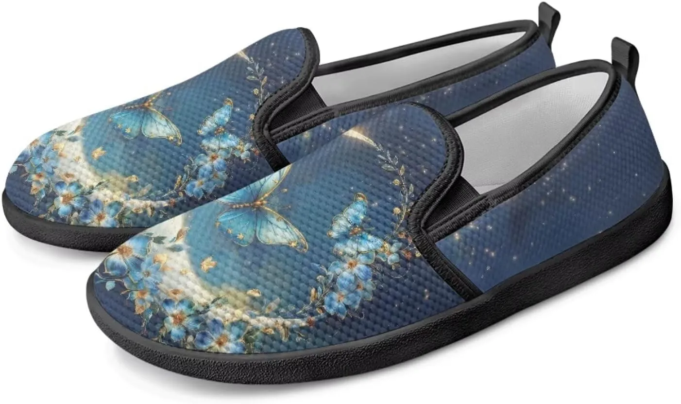 Women's Slip On Shoes Mesh Low Top Non-Slip Comfort Flats Casual Breathable Fashion Walking Tennis Loafers