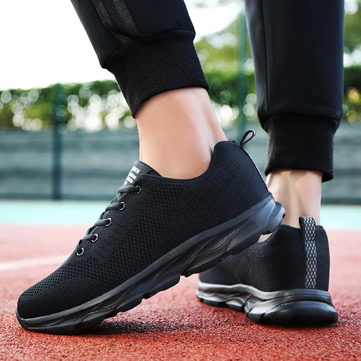 Women's Walking Sock Shoes Elastic Knit Lightweight Mens Dress Shoes Workout Women's Shoes Casual Black Platform Sneaker Red Tennis Shoe Cross Trainer Shoe