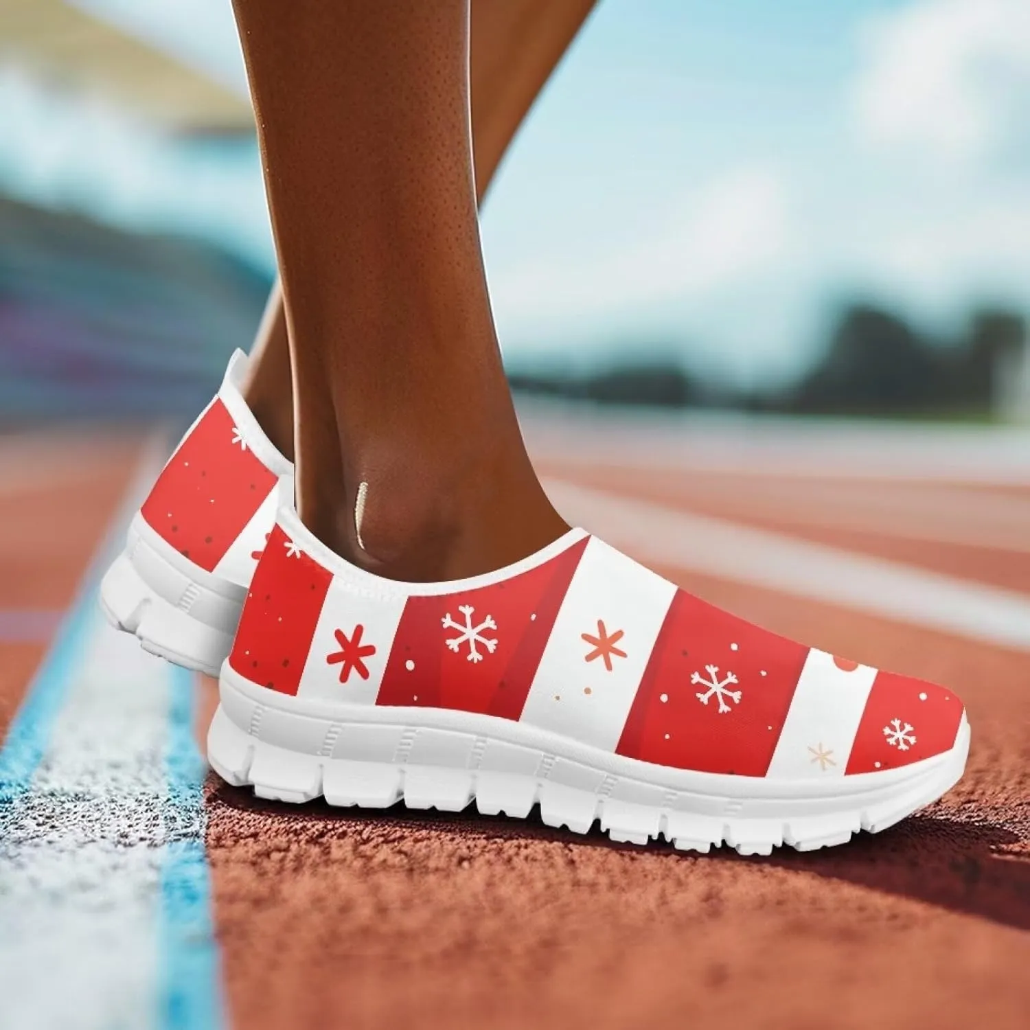 Women's Walking Travel Shoes Slip On Microfiber Casual Loafers Lightweight Comfort Fashion SneakerWhite Sole