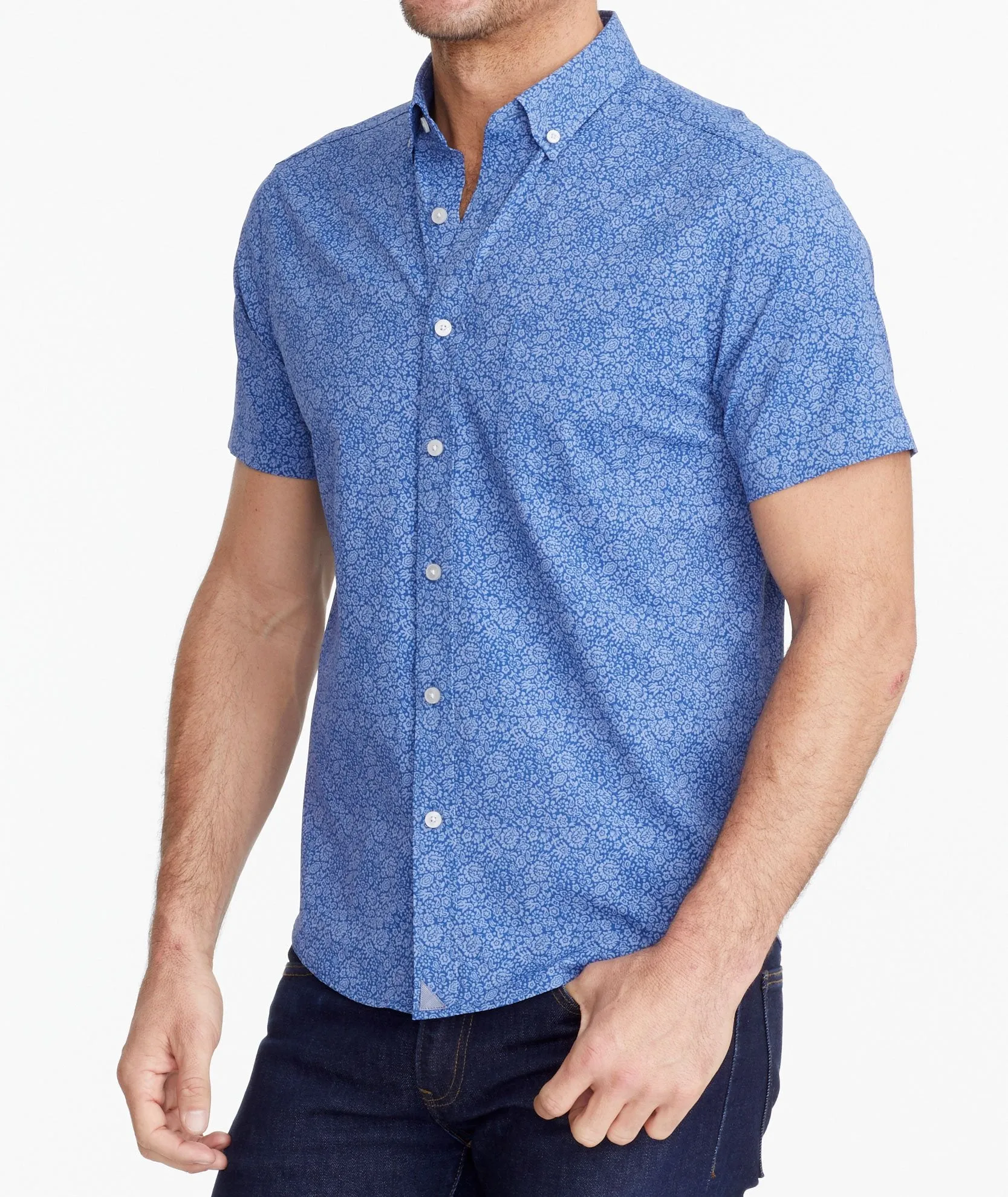 Wrinkle-Free Performance Short-Sleeve Norkeliunas Shirt