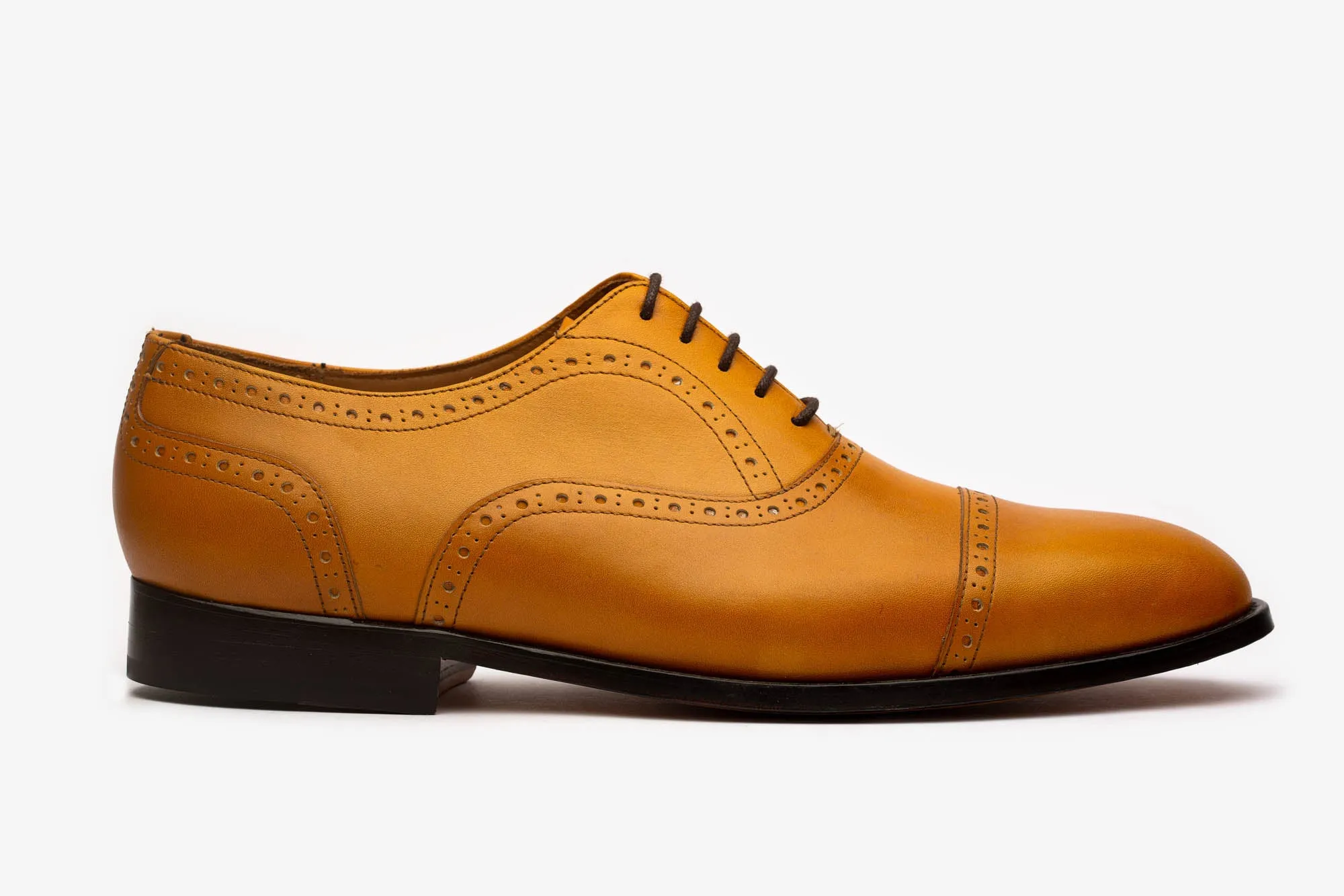 Yellow Captoe Oxfords