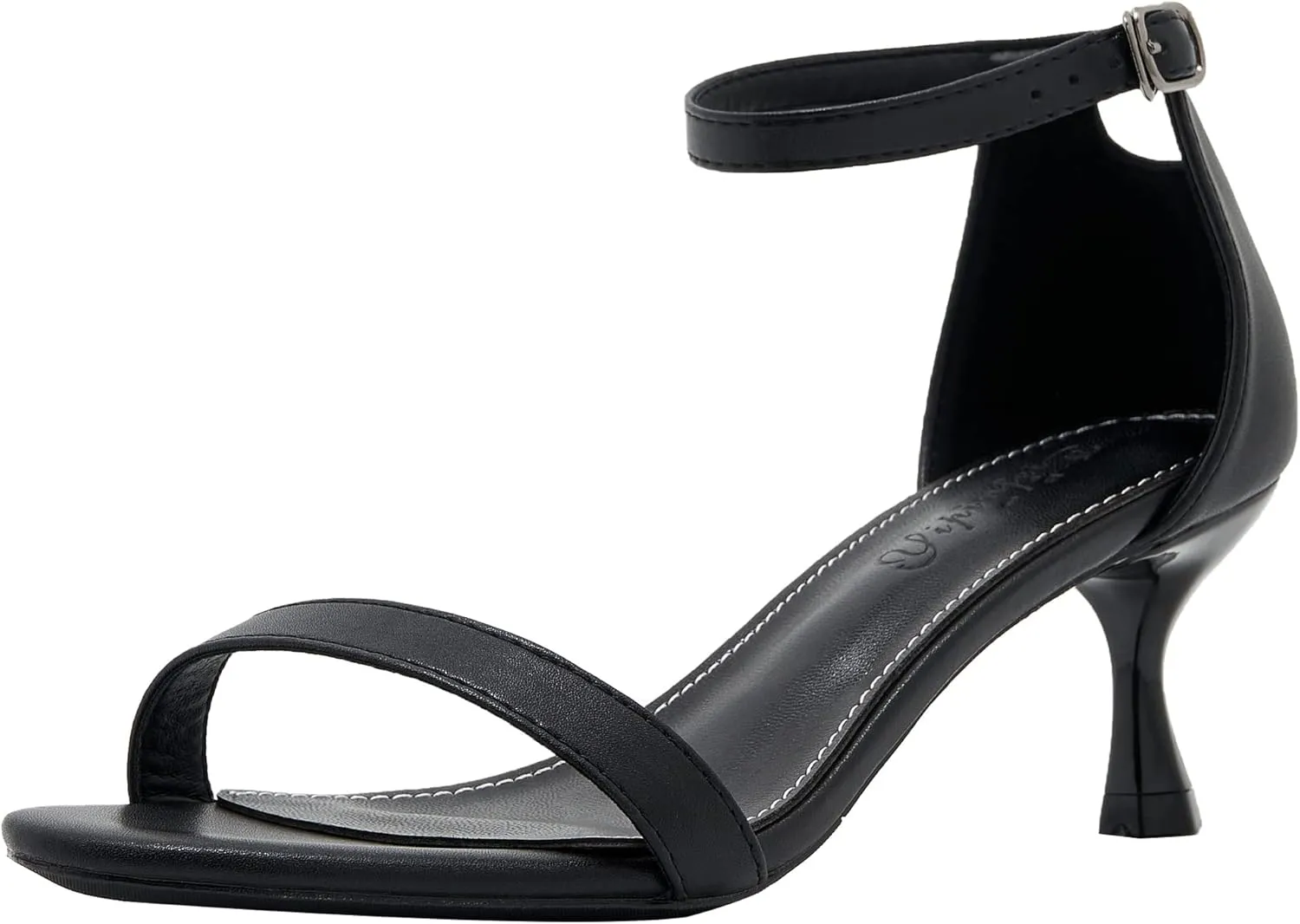 YooPrettyz Women Strappy Evening Heels Two Piece Open Toe Heeled Sandals Leather Party Prom Dressy Shoes