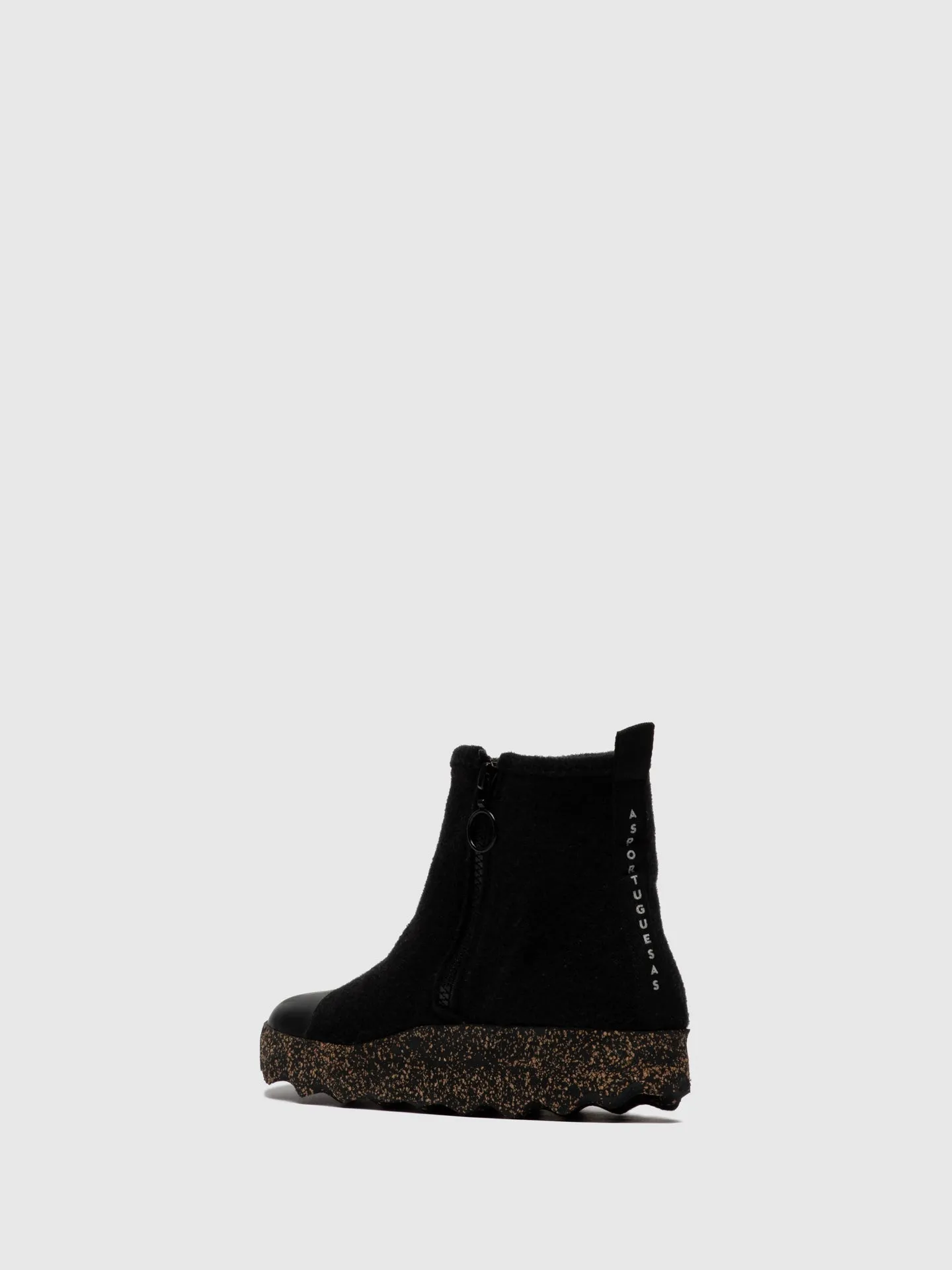 Zip Up Boots COSY Black